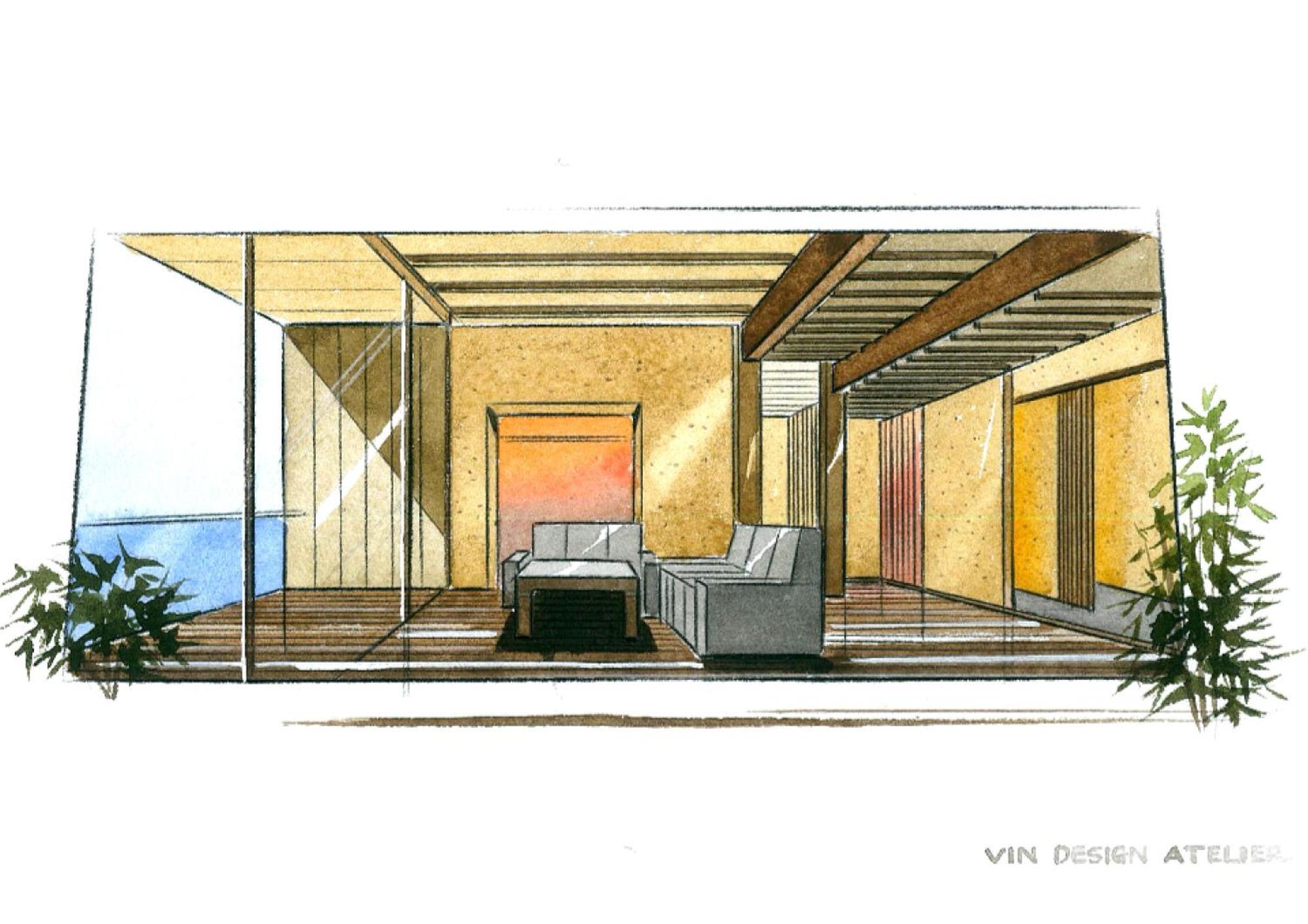 Amane Resort Seikai Beppu Camera foto Interior design sketch